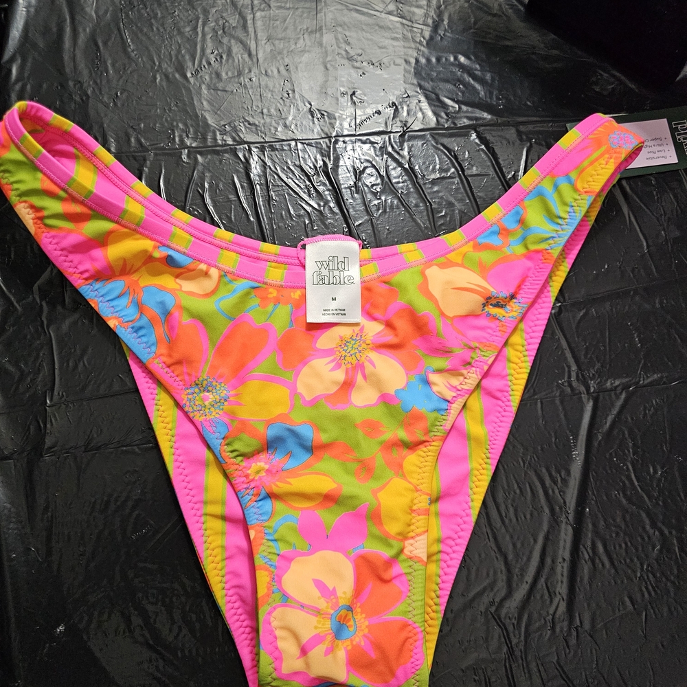 Wild Fable Pink Floral Bikini Bottom